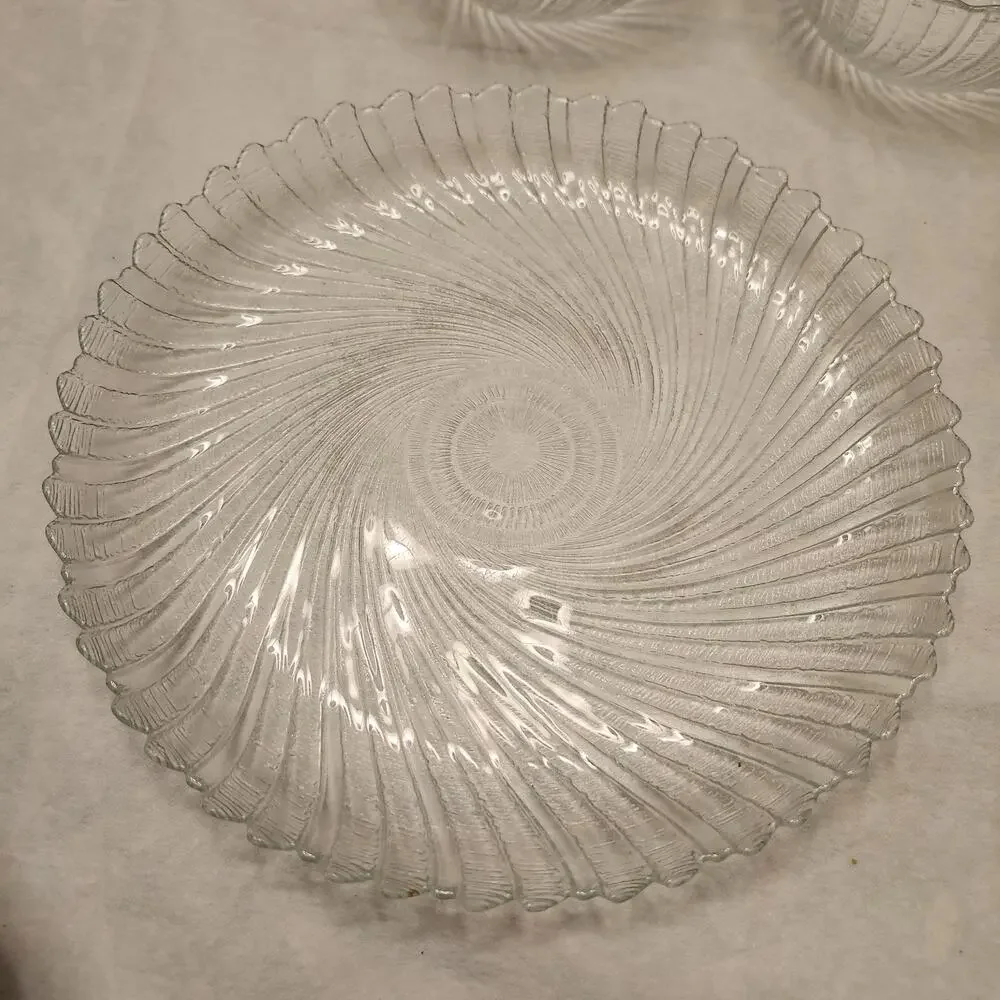 Set of 8pcs Arcoroc France Seabreeze (4) 10” Dinner Plates (4) 5
